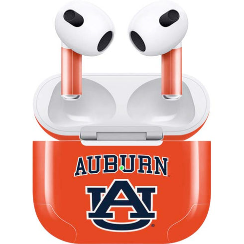 Auburn University AU Orange Apple AirPods (3rd Gen 2021) Skin