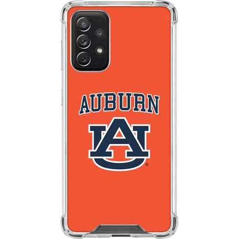Auburn University AU Orange Galaxy A72 5G Clear Case