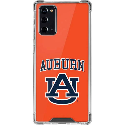 Auburn University AU Orange Galaxy Note20 5G Clear Case