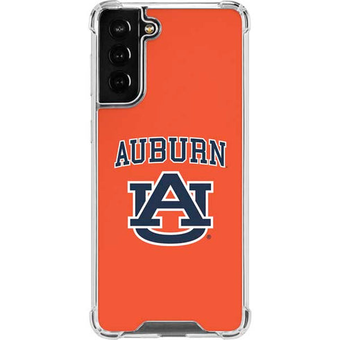 Auburn University AU Orange Galaxy S21 FE Clear Case