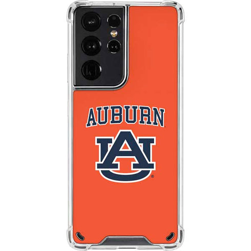 Auburn University AU Orange Galaxy S21 Ultra 5G Clear Case