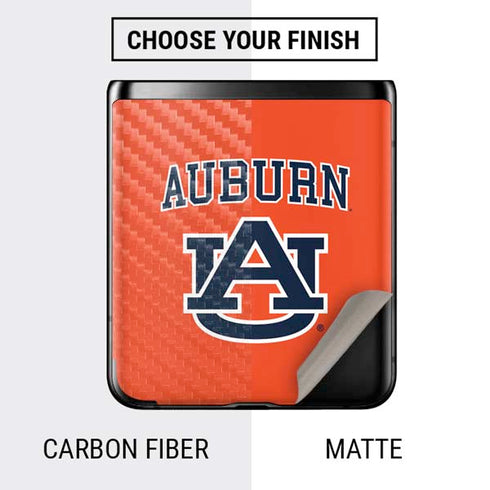 Auburn University AU Orange Galaxy Z Flip Skin