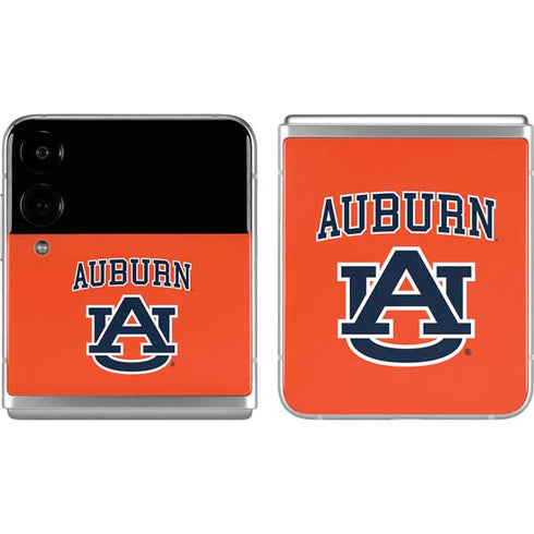 Auburn University AU Orange Galaxy Z Flip4 5G Skin