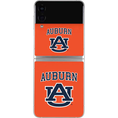 Auburn University AU Orange Galaxy Z Flip4 5G Skin