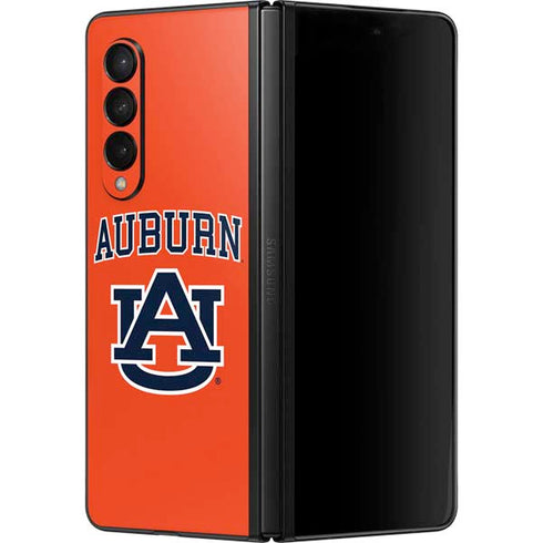 Auburn University AU Orange Galaxy Z Fold3 5G Skin