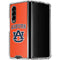 Auburn University AU Orange Galaxy Z Fold4 5G Clear Case