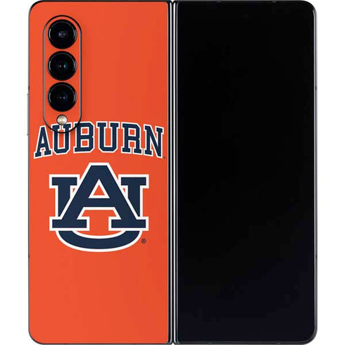 Auburn University AU Orange Galaxy Z Fold4 5G Skin