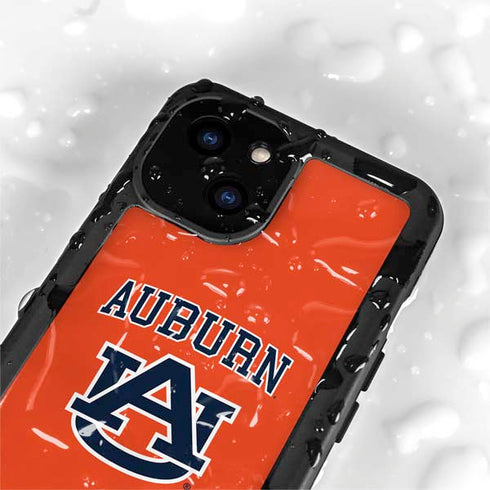 Auburn University AU Orange iPhone 13 Mini Waterproof Case