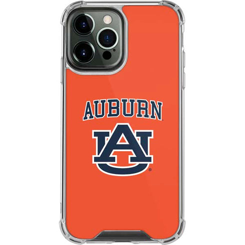 Auburn University AU Orange iPhone 13 Pro Max Clear Case
