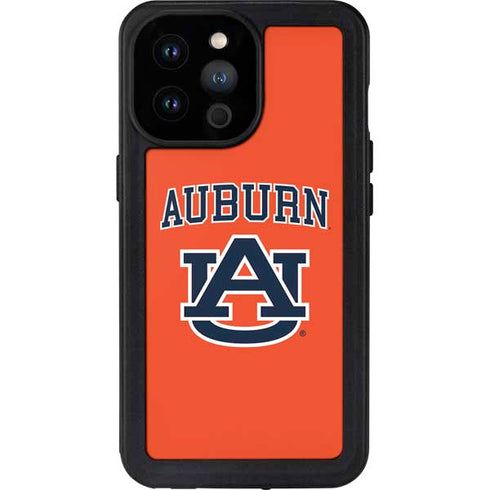 Auburn University AU Orange iPhone 14 Pro Max Waterproof Case