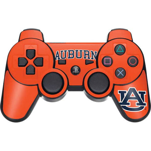 Auburn University AU Orange PS3 Dual Shock wireless controller Skin