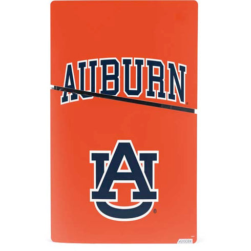 Auburn University AU Orange PS5 Slim Digital Edition Bundle Skin