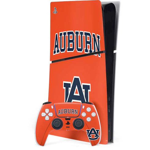 Auburn University AU Orange PS5 Slim Digital Edition Console Skin