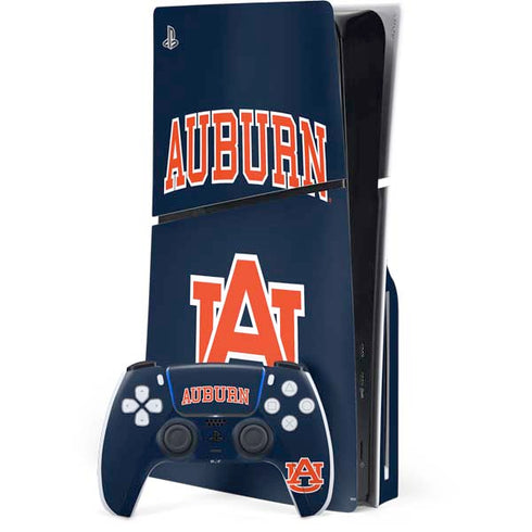 Auburn University AU PS5 Slim Disk Bundle Skin