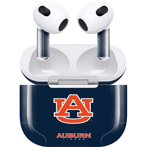 Auburn University Logo Blue Apple AirPods (3rd Gen 2021) Skin