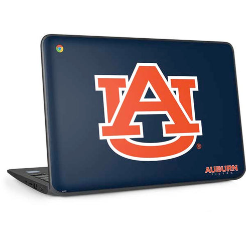 Auburn University Logo Blue HP Chromebook Skin