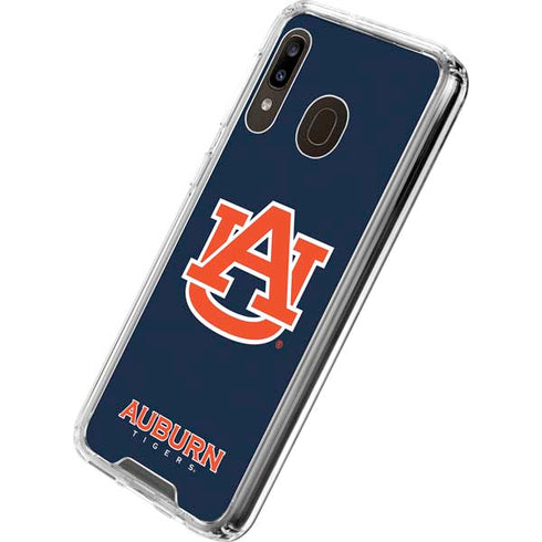 Auburn University Logo Blue Galaxy A30 Clear Case
