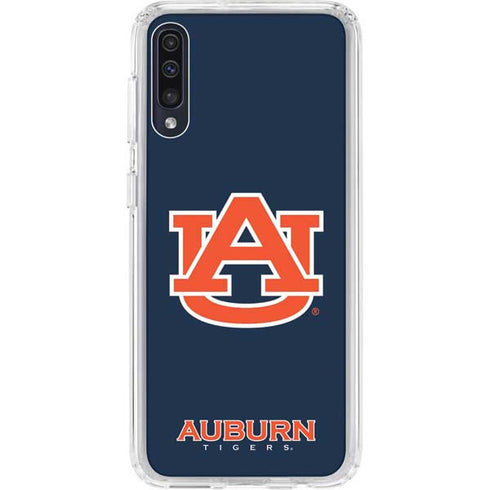 Auburn University Logo Blue Galaxy A50 Clear Case