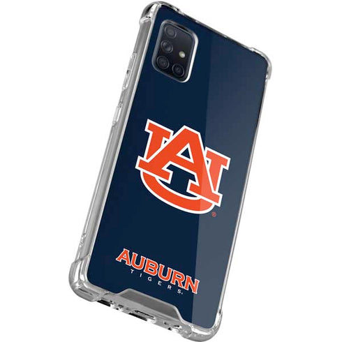Auburn University Logo Blue Galaxy A71 5G Clear Case