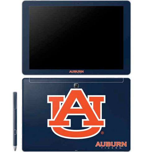 Auburn University Logo Blue Galaxy Book 12in Skin