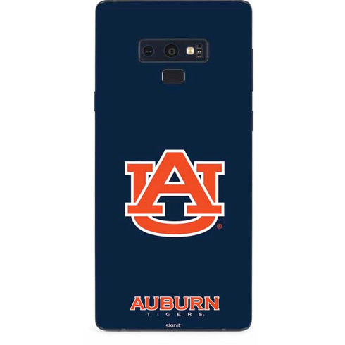 Auburn University Logo Blue Galaxy Note 9 Skin