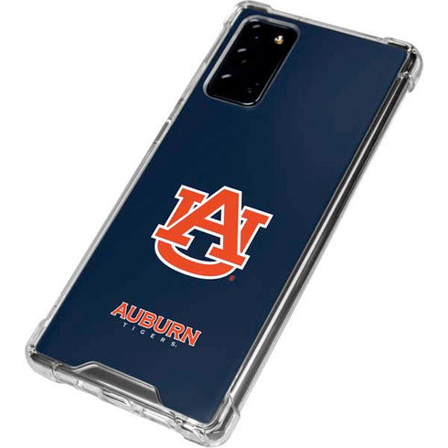 Auburn University Logo Blue Galaxy Note20 5G Clear Case