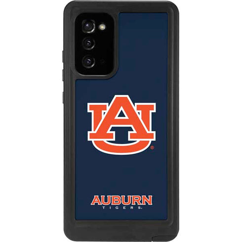 Auburn University Logo Blue Galaxy Note20 5G Waterproof Case