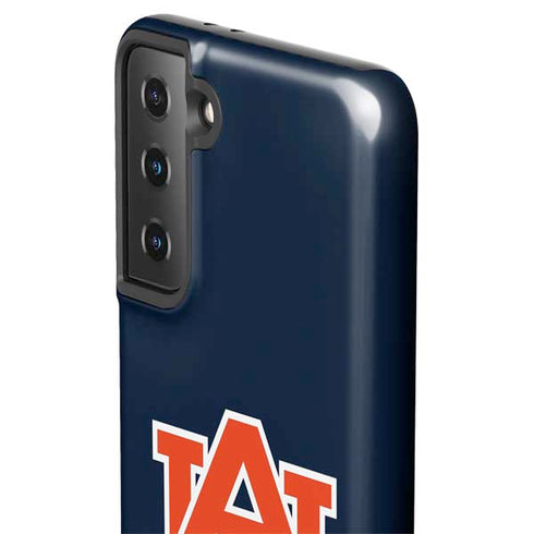 Auburn University Logo Blue Galaxy S21 FE Pro Case