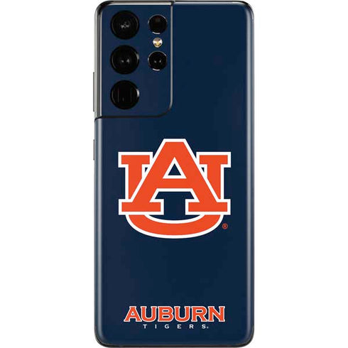 Auburn University Logo Blue Galaxy S21 Ultra 5G Skin
