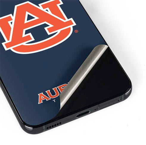 Auburn University Logo Blue Galaxy S22 Skin
