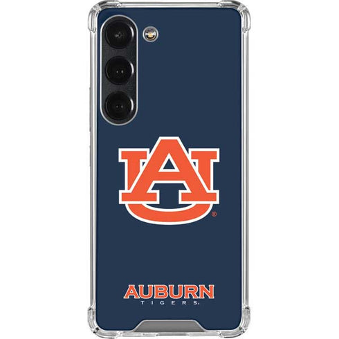 Auburn University Logo Blue Galaxy S23 Clear Case