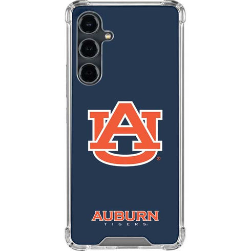 Auburn University Logo Blue Galaxy S23 FE Clear Case