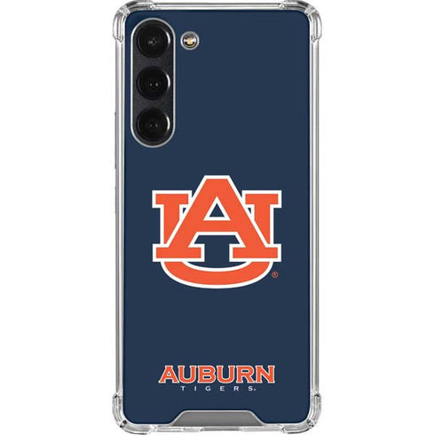 Auburn University Logo Blue Galaxy S23 Plus Clear Case