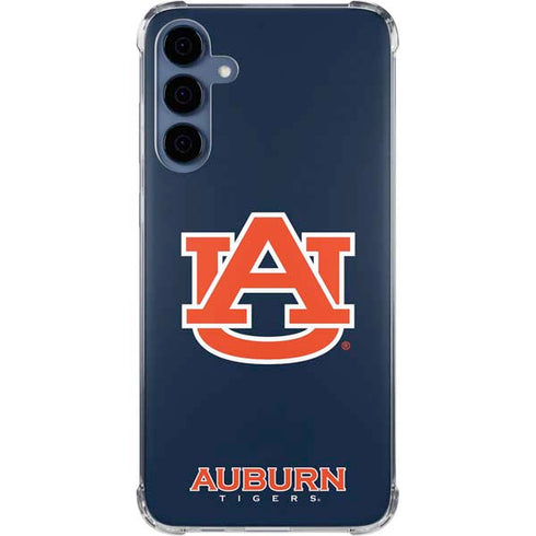 Auburn University Logo Blue Galaxy S24 Clear Case