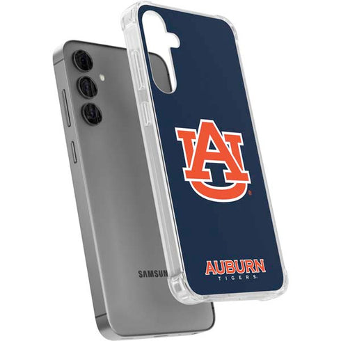 Auburn University Logo Blue Galaxy S24 Plus Clear Case