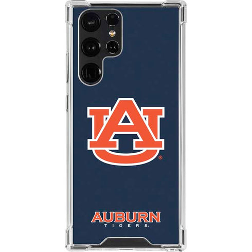 Auburn University Logo Blue Galaxy S24 Ultra Clear Case