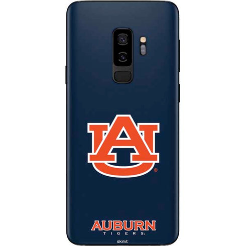 Auburn University Logo Blue Galaxy S9 Plus Skin