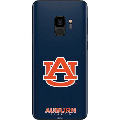Auburn University Logo Blue Galaxy S9 Skin