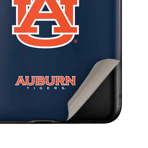 Auburn University Logo Blue Galaxy Z Flip Skin