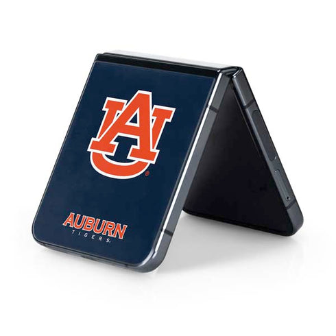 Auburn University Logo Blue Galaxy Z Flip5 5G Skin
