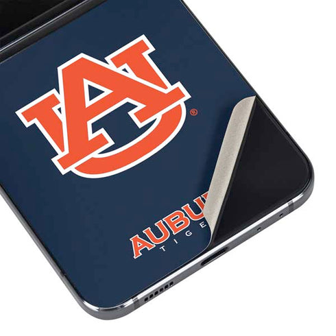 Auburn University Logo Blue Galaxy Z Flip5 5G Skin