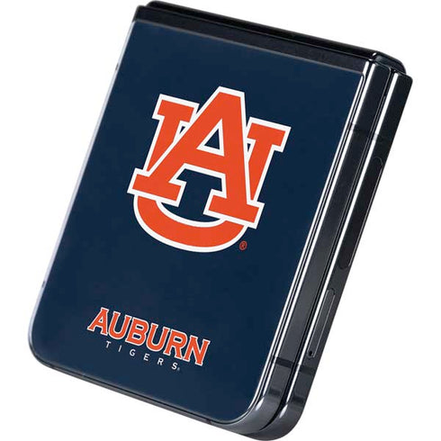 Auburn University Logo Blue Galaxy Z Flip5 5G Skin
