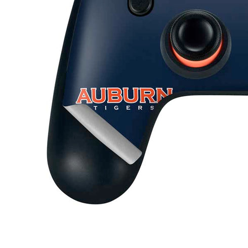 Auburn University Logo Blue Google Stadia Controller Skin