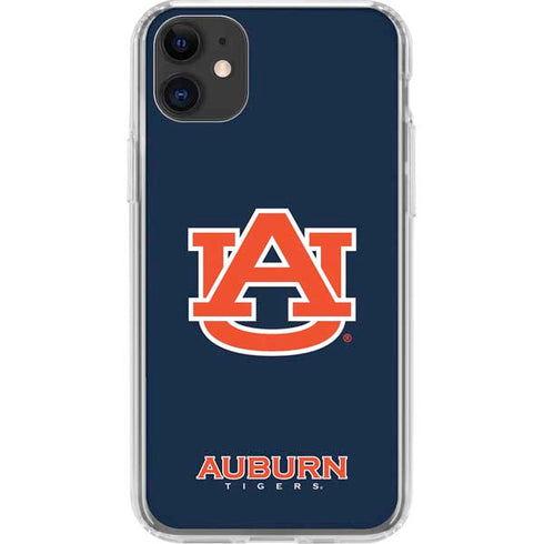 Auburn University Logo Blue iPhone 11 Clear Case