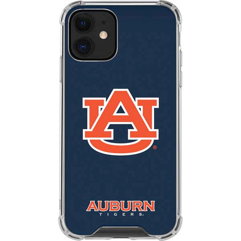 Auburn University Logo Blue iPhone 12 Mini Clear Case