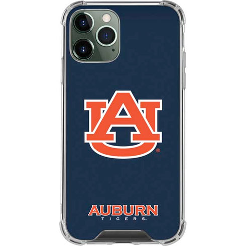 Auburn University Logo Blue iPhone 12 Pro Clear Case