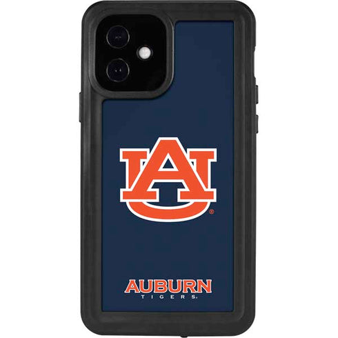 Auburn University Logo Blue iPhone 12 Waterproof Case