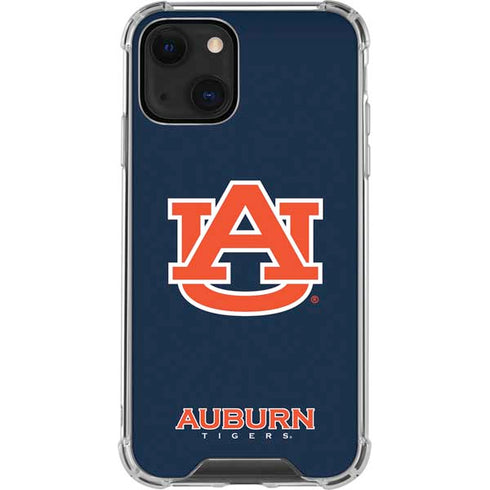 Auburn University Logo Blue iPhone 13 Clear Case