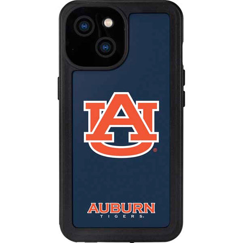 Auburn University Logo Blue iPhone 13 Mini Waterproof Case