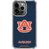 Auburn University Logo Blue iPhone 13 Pro Clear Case